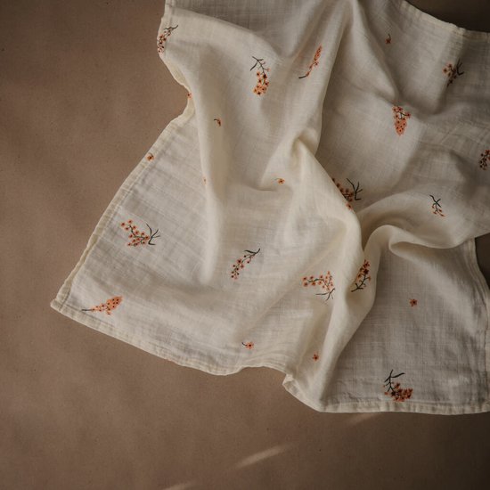 Mushie Multidoek Muslin Flowers 3-Pack van Mushie — afbeelding 4