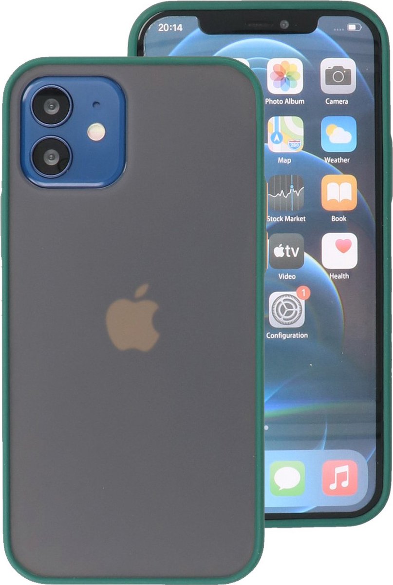 Hoesje Hard Case Color Groen geschikt voor Iphone 12 Mini