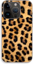 Case Company® - Hoesje geschikt voor iPhone 14 Pro hoesje - Luipaard - Soft Cover Telefoonhoesje - Bescherming aan alle Kanten en Schermrand