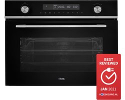 ETNA CM450ZT - 50 liter - oven met magnetronfunctie - LED verlichting - Kindererslot - Klapdeur - Draaiknoppen en tiptoetsen - 24 uurs tijdsaanduiding