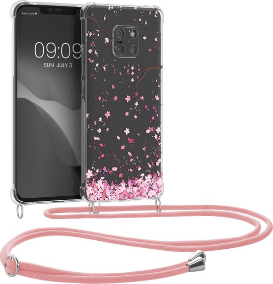 kwmobile telefoonhoesje voor Huawei Mate 20 Pro - Hoesje met koord in  poederroze /... | bol.com
