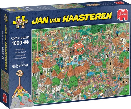 Afbeelding van Jan van Haasteren Efteling Sprookjesbos puzzel - 1000 stukjes speelgoed