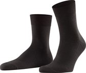 FALKE Airport Korte Sokken zonder patroon ademend dik plain kwart lengte Merinowol Katoen Bruin Heren sokken - Maat 39-40