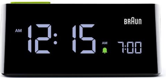 Braun BC16B - Wekker - Tafelklok - LCD scherm - Snooze - Helderheid - Zwart