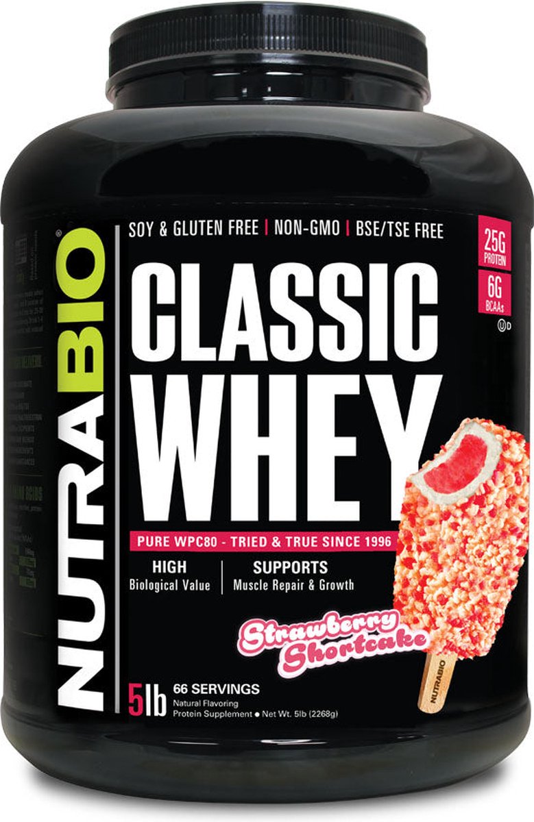 NutraBio Classic Whey Protein - Chocolate Milkshake - 2300 gram