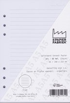 Aanvulling A5 geschikt voor o.a. Filofax, Succes Losbladige Planners 60 Vel, 120g/m² Breed Gelinieerd Wit Papier