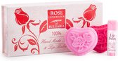 Biofresh - Luxurious Rose of Bulgaria 2 glycerine handzepen (elk 70 gr) en lippen balsem stick 5 ml