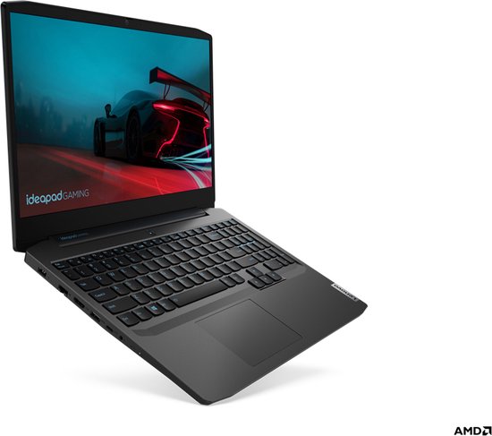 Lenovo IdeaPad Gaming 3 Notebook 39,6 cm (15.6") 1920 x 1080 Pixels AMD Ryzen 5 8 GB DDR4-SDRAM 512 GB SSD NVIDIA® GeForce® GTX 1650 Ti Wi-Fi 5 (802.11ac) Windows 10 Home Zwart