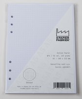 Aanvulling / Navulling A5 geschikt voor o.a. Filofax, Succes Losbladige Planners 50 Vel, 116gr/m² Dotted Wit Papier