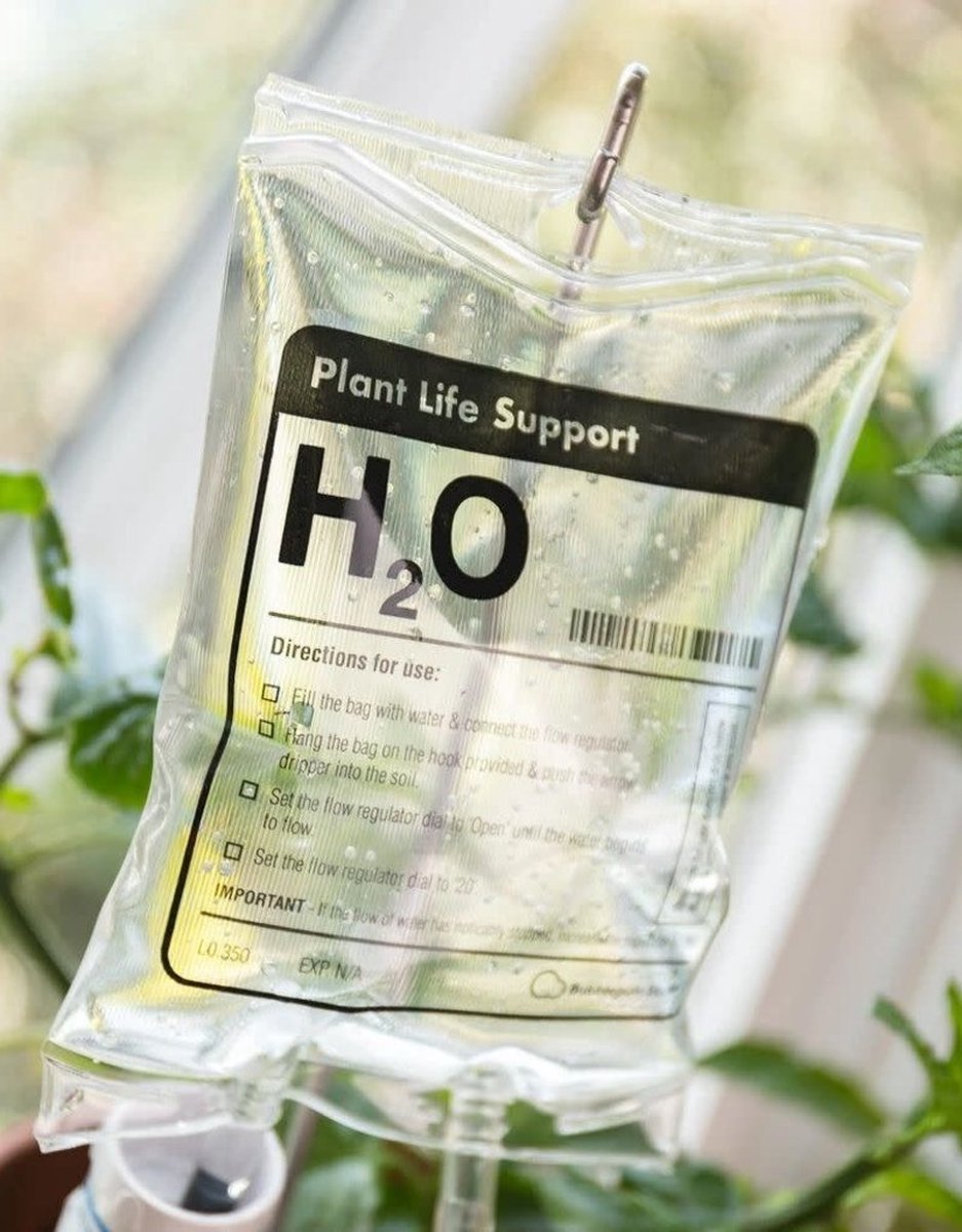 Plant Life Support Druppelirrigatie Apparaat voor Kamerplanten 100 ML- H2o - Automatisch Watersysteem - Bewateringssysteem - Waterdruppelaar - Infuus - Plant Waterer voor Kamerplanten