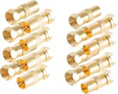 Répartiteur Coaxial 1 Vers 3 (F-splitter) - 5-2250 MHz Avec Passage Courant Continu - Pour TV Câble, Satellite, TNT - Compatible HD, 4K, Vodafone, Unitymedia