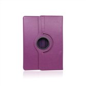 Hoesje Geschikt voor Apple iPad 2017/2018 9.7 inch 360° Draaibare Wallet case /flipcase stand/ hardcover achterzijde/ kleur Paars