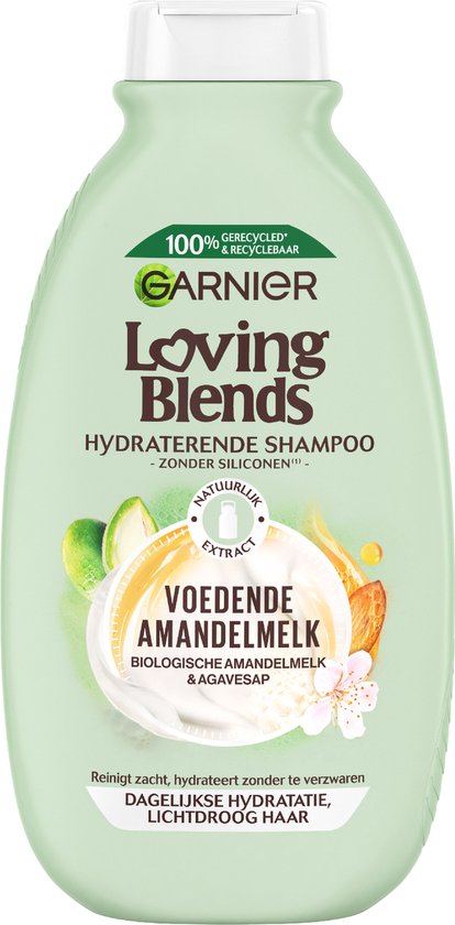 Garnier Loving Blends Voedende Amandelmelk Hydraterende Shampoo -  Lichtdroog Haar - 300 ml | bol.com