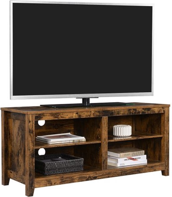 lbf meuble tv 170 cm jointage bicolore de bois naturel avec
