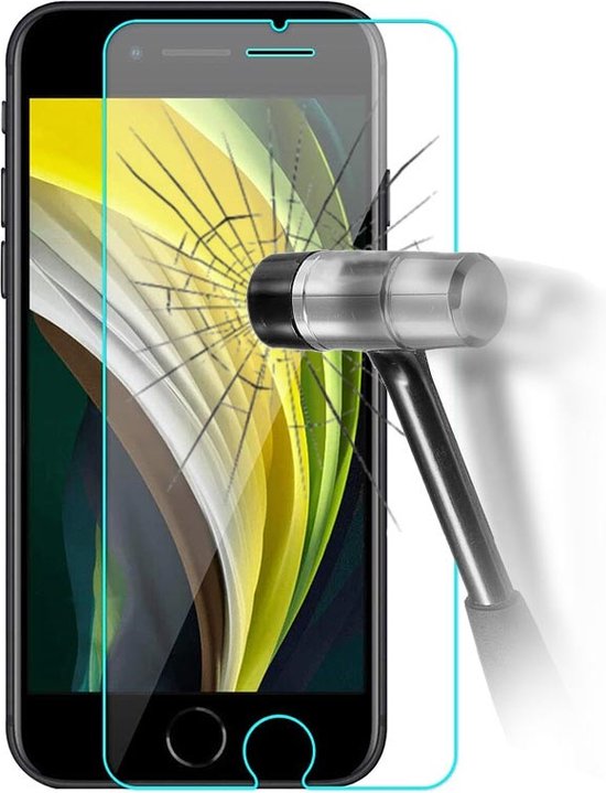 iPhone SE 2020 GLASBESCHERMING - GLASS SCREENPROTECTOR - GLAZEN ...