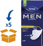 TENA Men Level 2 - 5 packs - 100 pièces