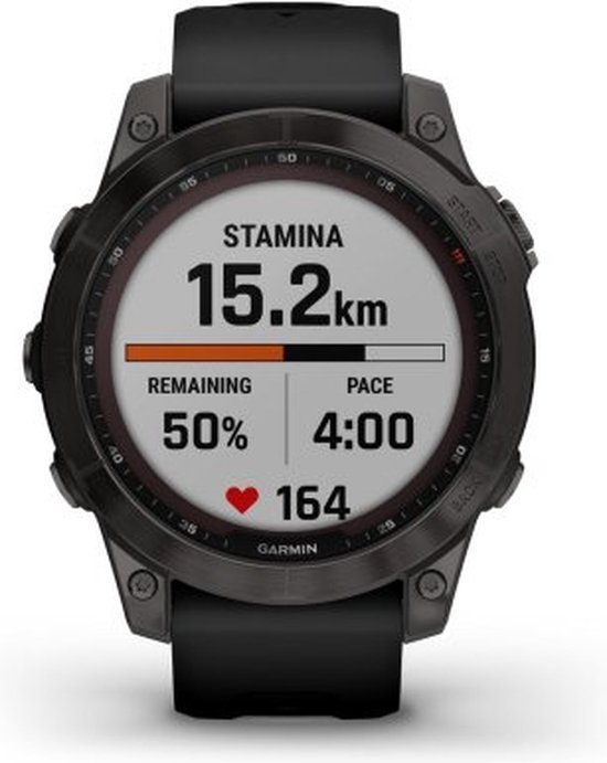 Garmin Fenix 010-02540-35 Fenix 7 Sapphire Solar - horloge