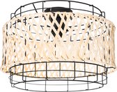 QAZQA irena - Oosterse Plafondlamp - 1 lichts - Ø 35 cm - Naturel - Woonkamer | Slaapkamer | Keuken
