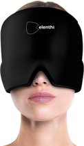 Migraine muts- Belenthi migraine masker voor verlichting van hoofdpijn- Migraine cap - 360 graden bedekking-Warmte- en koud therapie- Oogmasker gel- Oogmakser verkoelend