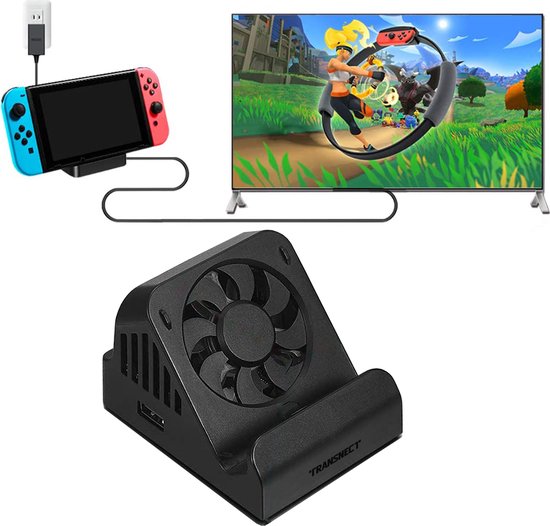 Transnect - Nintendo Switch Dock Set - avec ventilateur de refroidissement  - HDMI 4K -... | bol.com