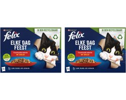2x Felix - Elke Dag Feest Countryside Selectie in Gelei - Kattenvoer - 12x85g