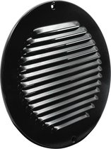 Schoepenrooster Ø200mm, aluminium zwart