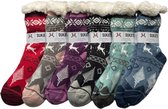 Sukats® Huissokken - Homesocks - 6 Paar - Maat 36-41 - Anti-Slip - Fluffy Sokken - Huissokken Dames - Slofsokken - Variant 3 - Meerdere Maten en Varianten