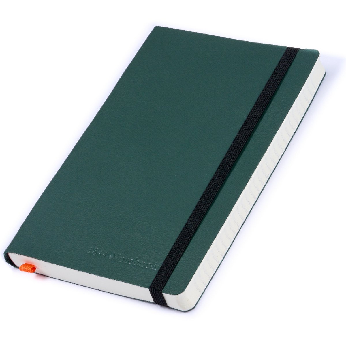 Notitieboek - Notebook A5 - Cadeau voor man - Cadeau voor vrouw - Notitieboekje - Handgemaakt van leer - Notebook - Notitieblok - Forest Green - groen - 1844 Notebooks
