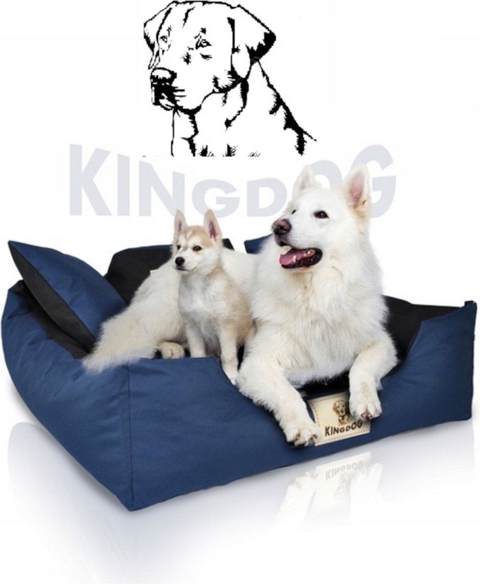 Kingdog - Groot honden- en kattenbed | Dierenmand 100 x 75 | Groen - maat L thumbnail 5