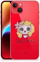 Siliconen Hoesje iPhone 14 Plus GSM Hoesje Boho Skull