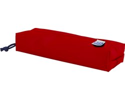 Oxford Etui - rood met elastiek - rechthoekig pennenetui 22cm - etui jongens - etui meisjes