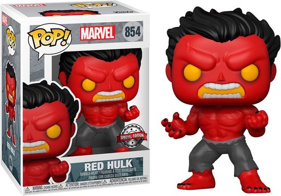 Funko Pop! Marvel : Red Hulk #854 - Limited Special Exclusive Edition - Met 1/6 kans op Chase!