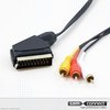 SCART - Composiet kabel m/m, Zwart