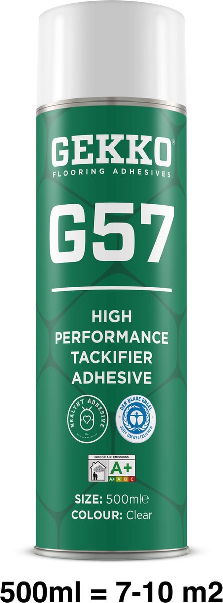 Anti-Slip GEKKO G57 Spuitlijm voor Tapijttegels - Snellere montage - Geschikt voor kleinere oppervlakte tot 10m2