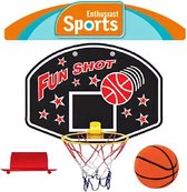 FunShot Mini Basketbal Set - Bal + Pomp + Net + Bord + Basketbalring - Kinderen - Peuters - Ophangbaar