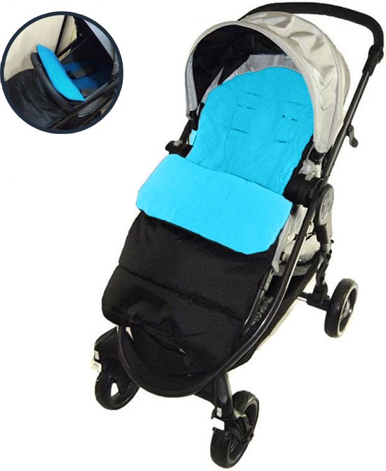 Achaté voetenzak autostoel – baby slaapzak - kinderwagen – buggy - babywagen - blauw