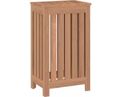 vidaXL - Wasmand - 35x25x60 - cm - massief - teakhout