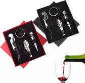 Wijn opener - Flessenopener  - Roestvrij staal opener - Kurkentrekker  -Luxe doos - cadeau