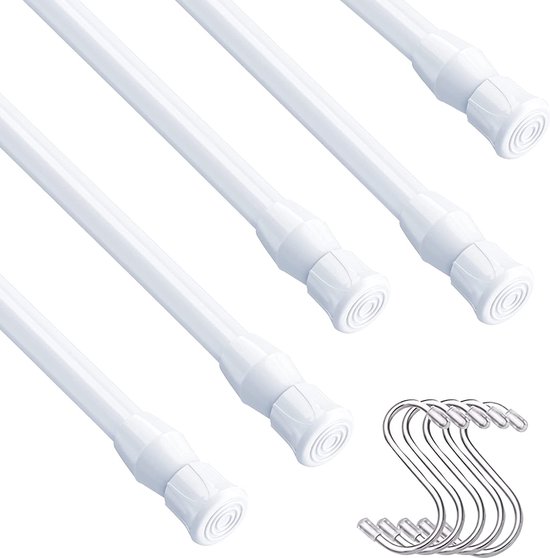 Elementals douchegordijnstang 75-125cm uitschuifbaar aluminium Elementals douchegordijnstang 75-125cm uitschuifbaar aluminium