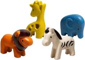 PlanToys Houten Speelgoed Set wilde dieren