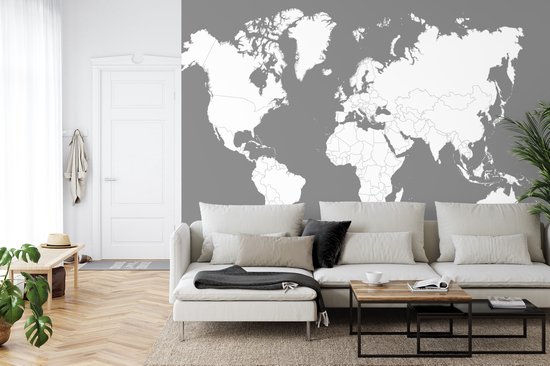 Fotobehang Wereldkaart - Vliesbehang - 400 x 280 cm