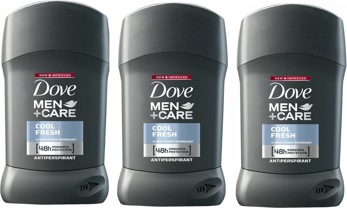 Dove Men Care Cool Fresh Deodorant Man - Deo Stick Mannen - Koele en Aantrekkelijke Geur - 3 x 50 ml