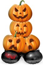 Folat - Staande Folieballon Halloween Pompoen - Halloween - Halloween Decoratie - Halloween Versiering - Halloween Ballonnen