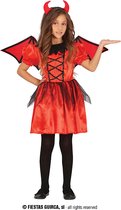 Fiestas Guirca - Bad devil meisjes (3-4 jaar) - Carnaval Kostuum voor kinderen - Carnaval - Halloween kostuum meisjes