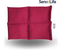 Verzwaringskussen 30 x 40 cm - kers - 4 kg - Verzwaarde schootkussen - ideaal maat, hulpmiddel voor school en sensorische integratietherapie
