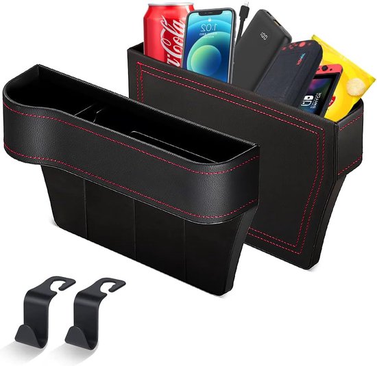 Auto Organizer - Auto Stoel - Zijvak Console - Bekerhouder - USB Oplaadgat - Auto Accessoires - ‘Merkloos’’
