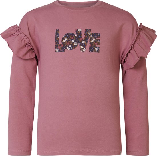 Noppies Kids Girls tee Arnett long sleeve Meisjes T-shirt - Roze - Maat 110