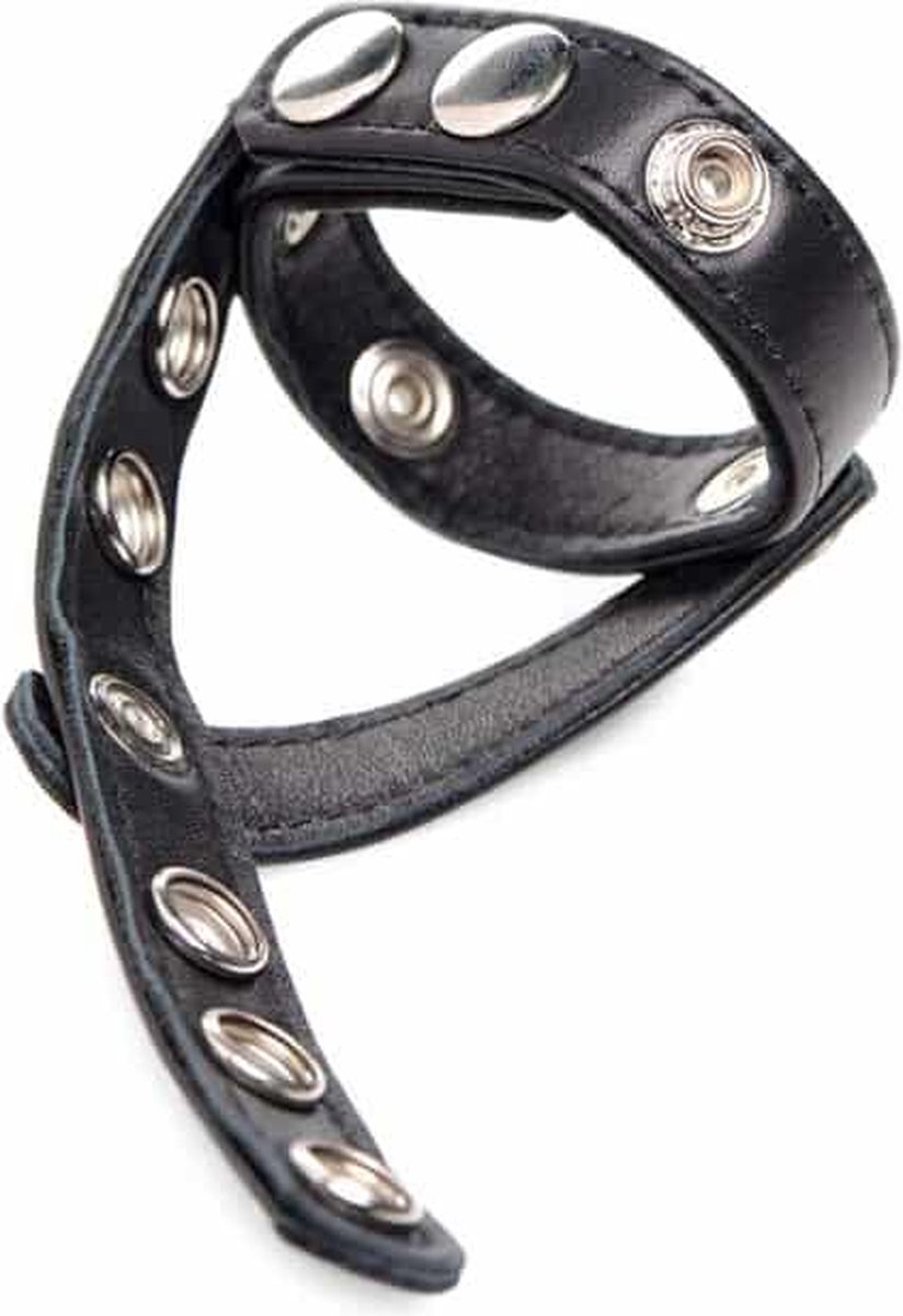 Goedkoopste XR Brands Cock Gear - Leren Klikharnas black