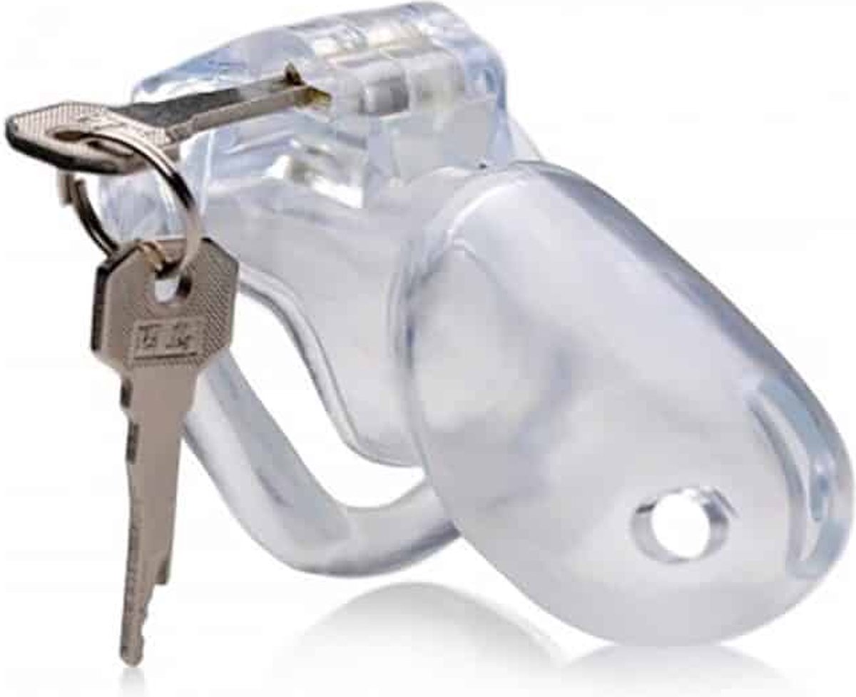 XR Brands Clear Captor - Kuisheidskooi met Sleutels - Groot clear