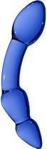 Chrystalino Superior Glazen Dildo - Blauw